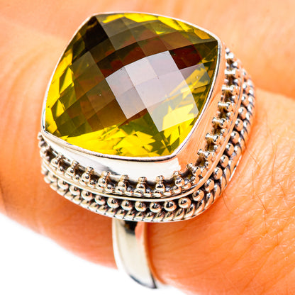 Lemon Quartz Ring Size 7.25 (925 Sterling Silver) RING135209