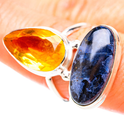 Large Pietersite, Citrine Ring Size 8 (925 Sterling Silver) RING136764