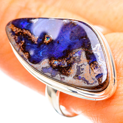 Large Boulder Opal 925 Sterling Silver Ring Size 9.75 (925 Sterling Silver) RING137538