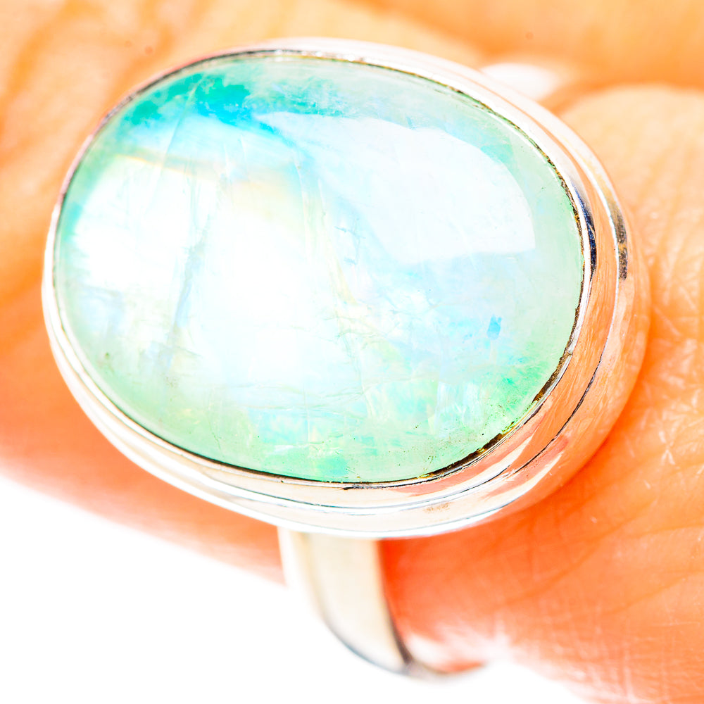 Green Moonstone 925 Sterling Silver Ring Size 9.25 (925 Sterling Silver) RING137244