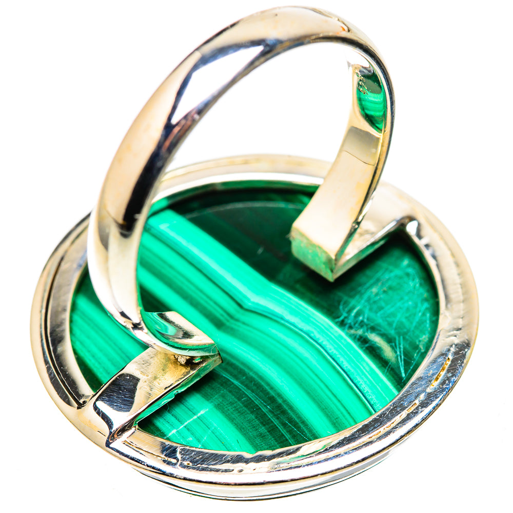 Huge Malachite Ring Size 10.75 (925 Sterling Silver) RING136108