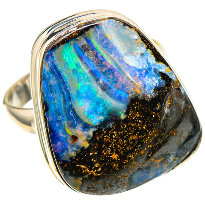 Boulder Opal 925 Sterling Silver Ring Size 9.5 (925 Sterling Silver) RING137771