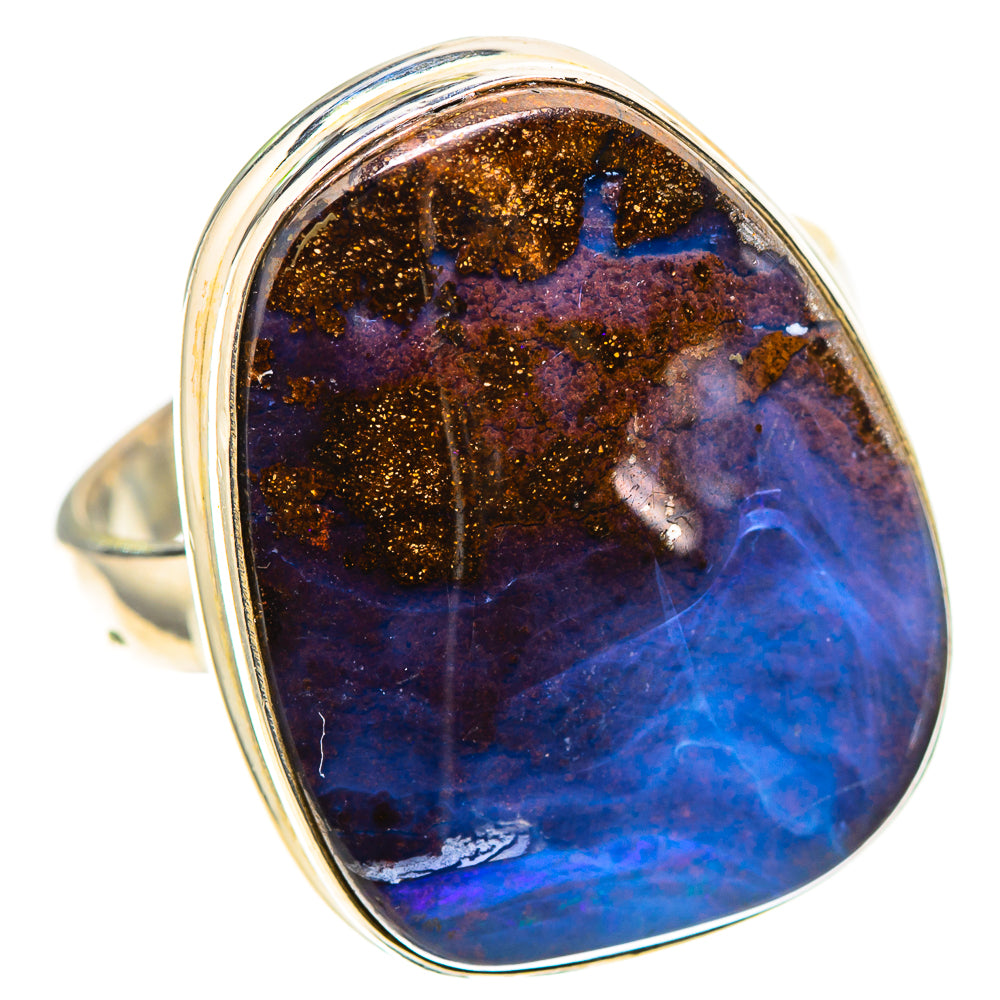 Boulder Opal 925 Sterling Silver Ring Size 9 (925 Sterling Silver) RING137511
