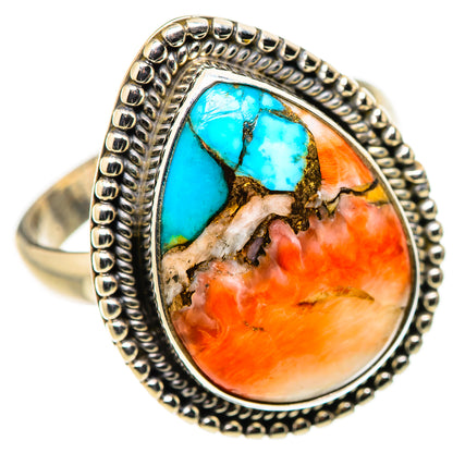 Spiny Oyster Turquoise Ring Size 9 (925 Sterling Silver) RING134669