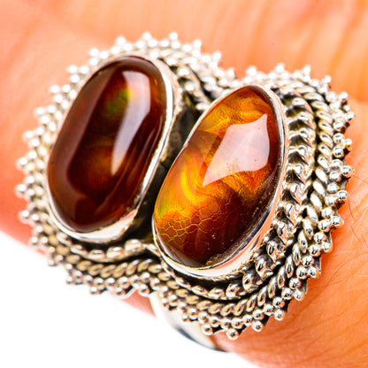 Large Mexican Fire Agate 925 Sterling Silver Ring Size 7 Ana Co R135380