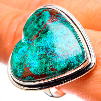 Large Chrysocolla Ring Size 10.75 (925 Sterling Silver) RING136161