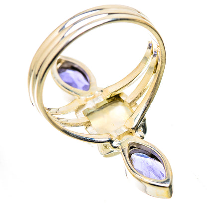 Rainbow Moonstone, Tanzanite Ring Size 10 (925 Sterling Silver) RING134818