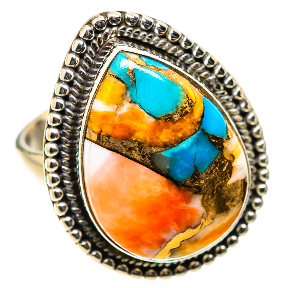 Ana Silver Co Spiny Oyster Turquoise Ring Size 7 (925 Sterling Silver)