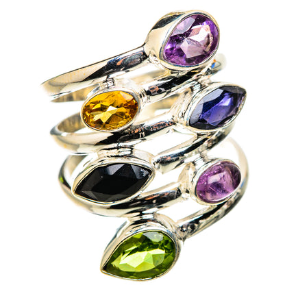 Ana Silver Co Amethyst, Citrine, Peridot, Tanzanite Ring Size 8.25 (925 Sterling Silver)
