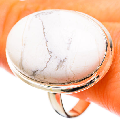 Ana Silver Co Large Howlite Ring Size 13 (925 Sterling Silver)