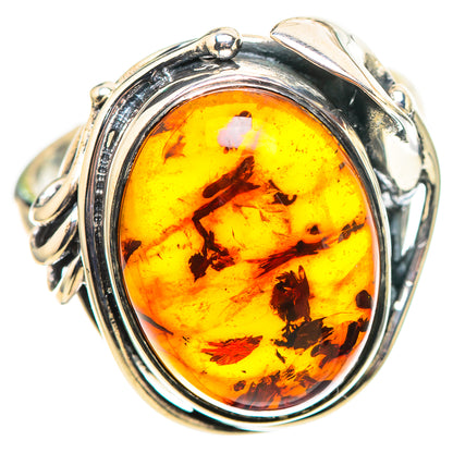 Baltic Amber Ring Size 8 (925 Sterling Silver) RING136839