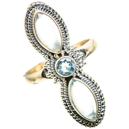 Large Natural Aquamarine, Blue Topaz 925 Sterling Silver Ring Size 10.75 (925 Sterling Silver) RING137544