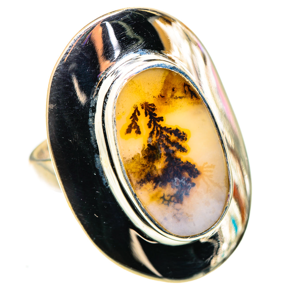 Scenic Dendritic Agate Ring Size 6.25 (925 Sterling Silver) RING134902