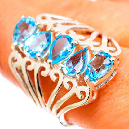 Ana Silver Co Blue Topaz Ring Size 9 (925 Sterling Silver)