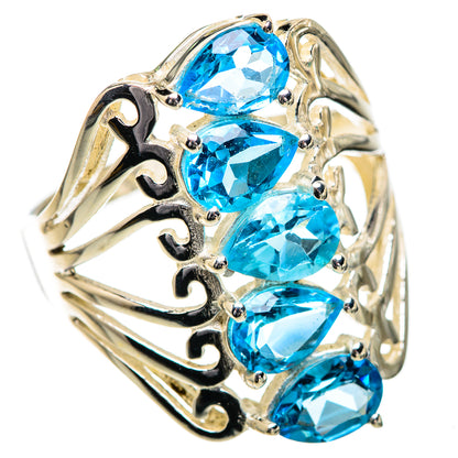 Blue Topaz Ring Size 9 (925 Sterling Silver) RING135794