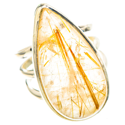 Large Rutilated Quartz Ring Size 6.75 (925 Sterling Silver) RING136930