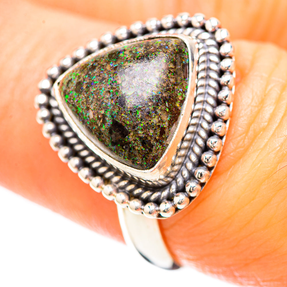 Andamooka Opal Ring Size 7 (925 Sterling Silver) RING136479