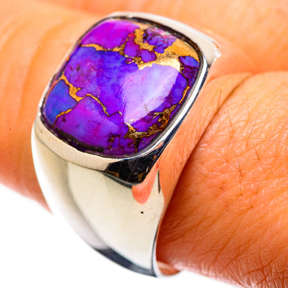 Purple Copper Composite Turquoise Ring Size 9 (925 Sterling Silver) RING135673