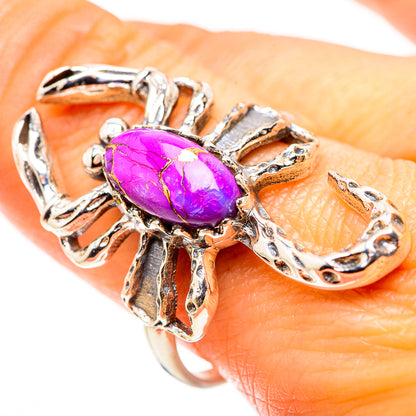 Purple Copper Composite Turquoise Ring Size 10.25 (925 Sterling Silver) RING134887