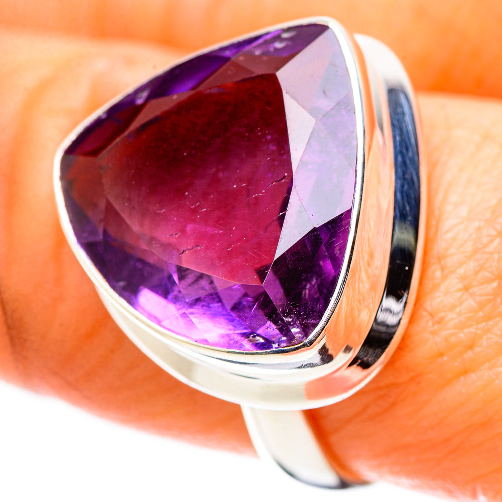 Ana Silver Co Faceted Amethyst Ring Size 8 (925 Sterling Silver)