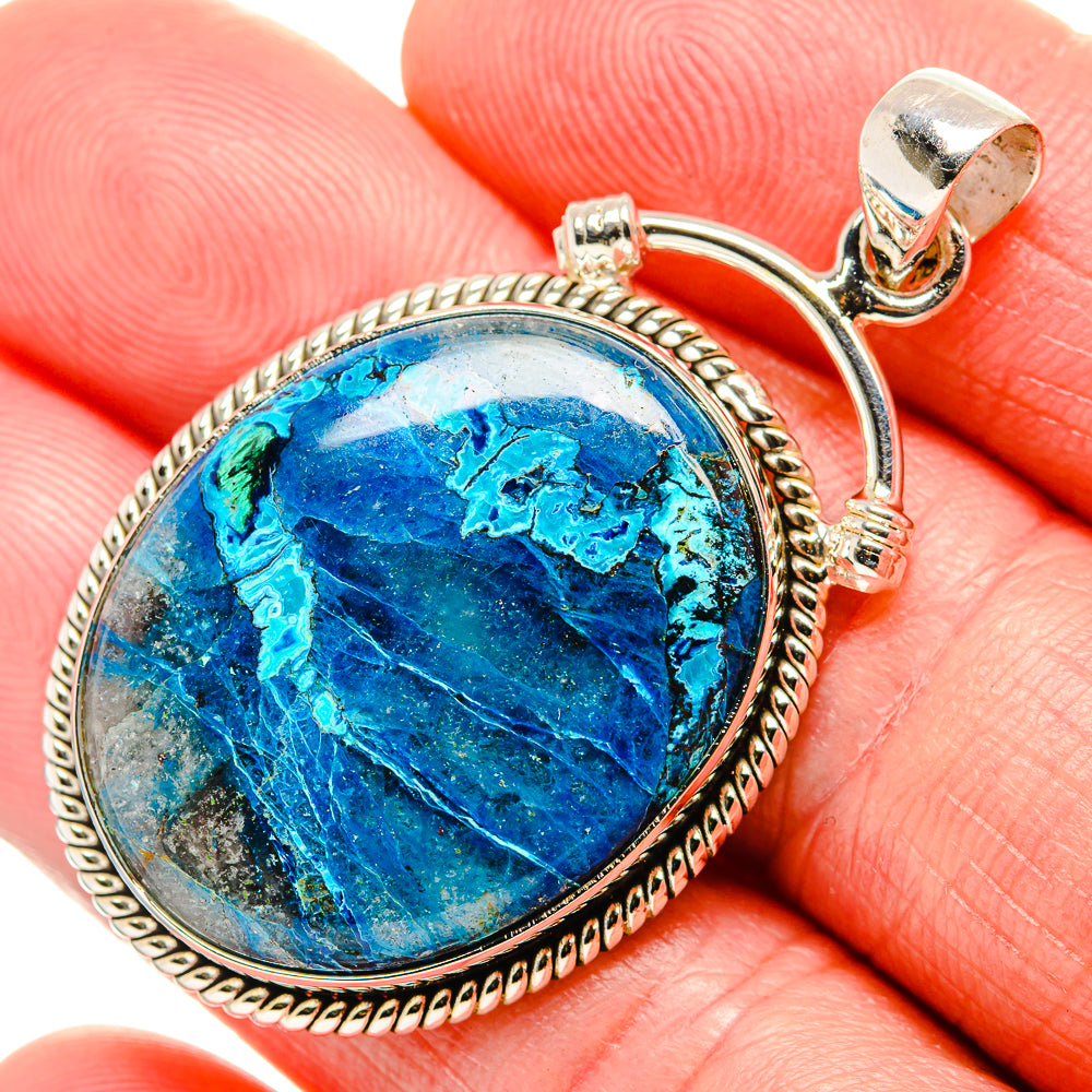 Shattuckite Pendant 2" (925 Sterling Silver) PD36880