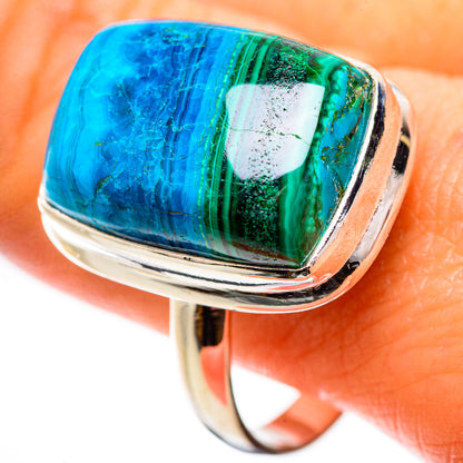 Malachite In Chrysocolla Ring Size 12 (925 Sterling Silver) RING135518