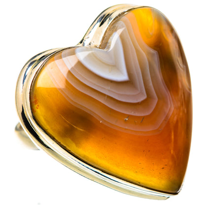 Botswana Agate Ring Size 7.25 (925 Sterling Silver) RING134978