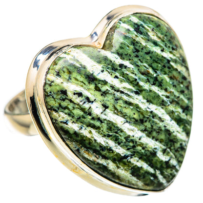 Large Swiss Green Opal Ring Size 10 (925 Sterling Silver) RING136177