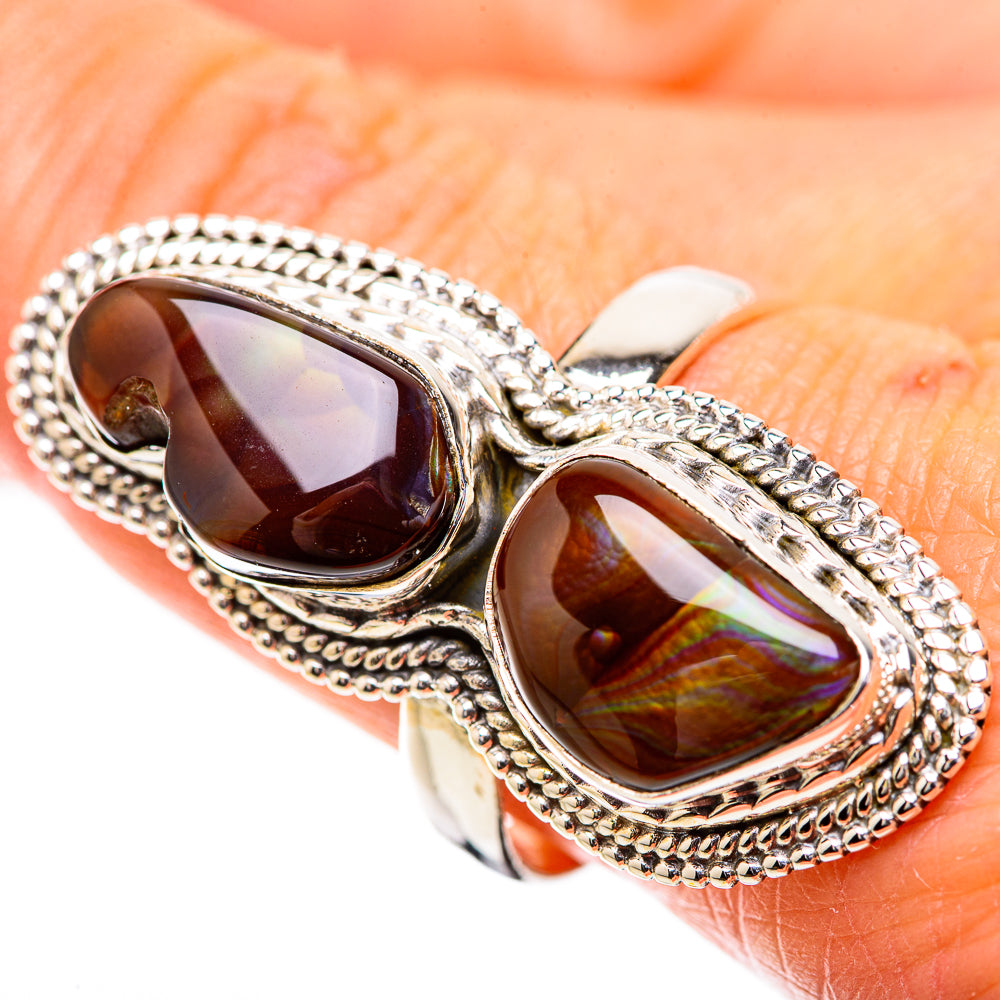 Large Mexican Fire Agate Ring Size 9.75 (925 Sterling Silver) RING135392