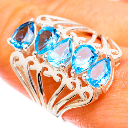 Blue Topaz Ring Size 9 (925 Sterling Silver) RING135794